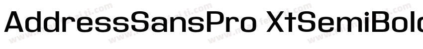 AddressSansPro XtSemiBold字体转换
